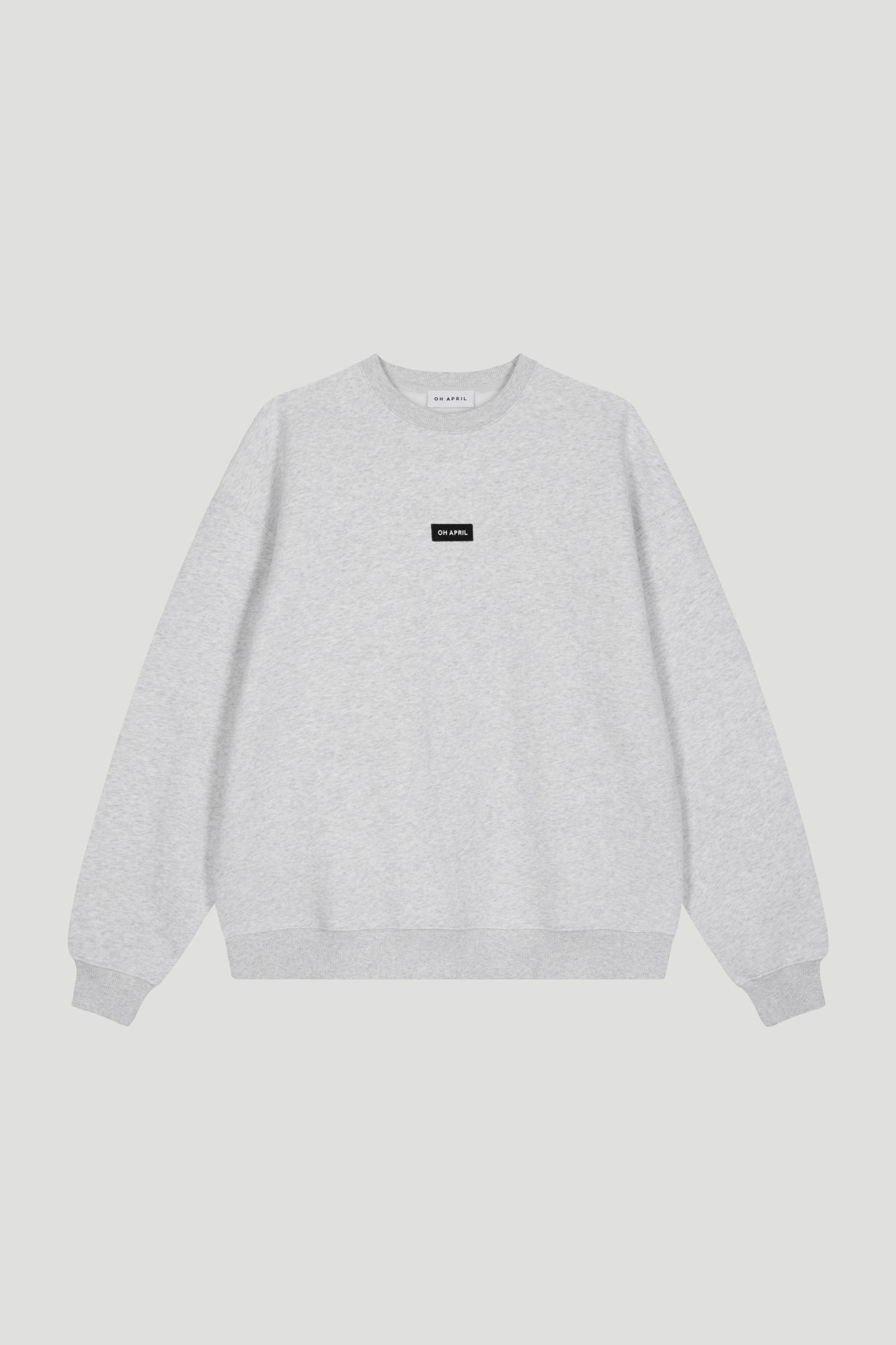 7003-Grey Melange Sweatshirts hellgrau