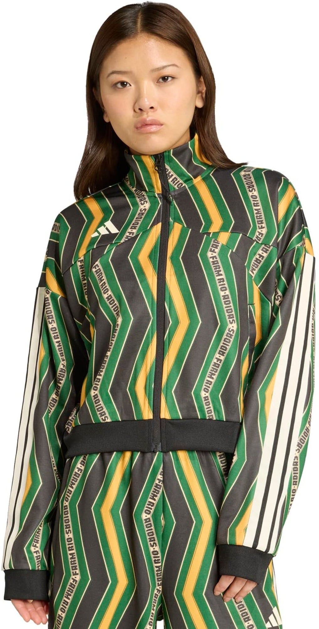 Adidas Shirtjacken  grün