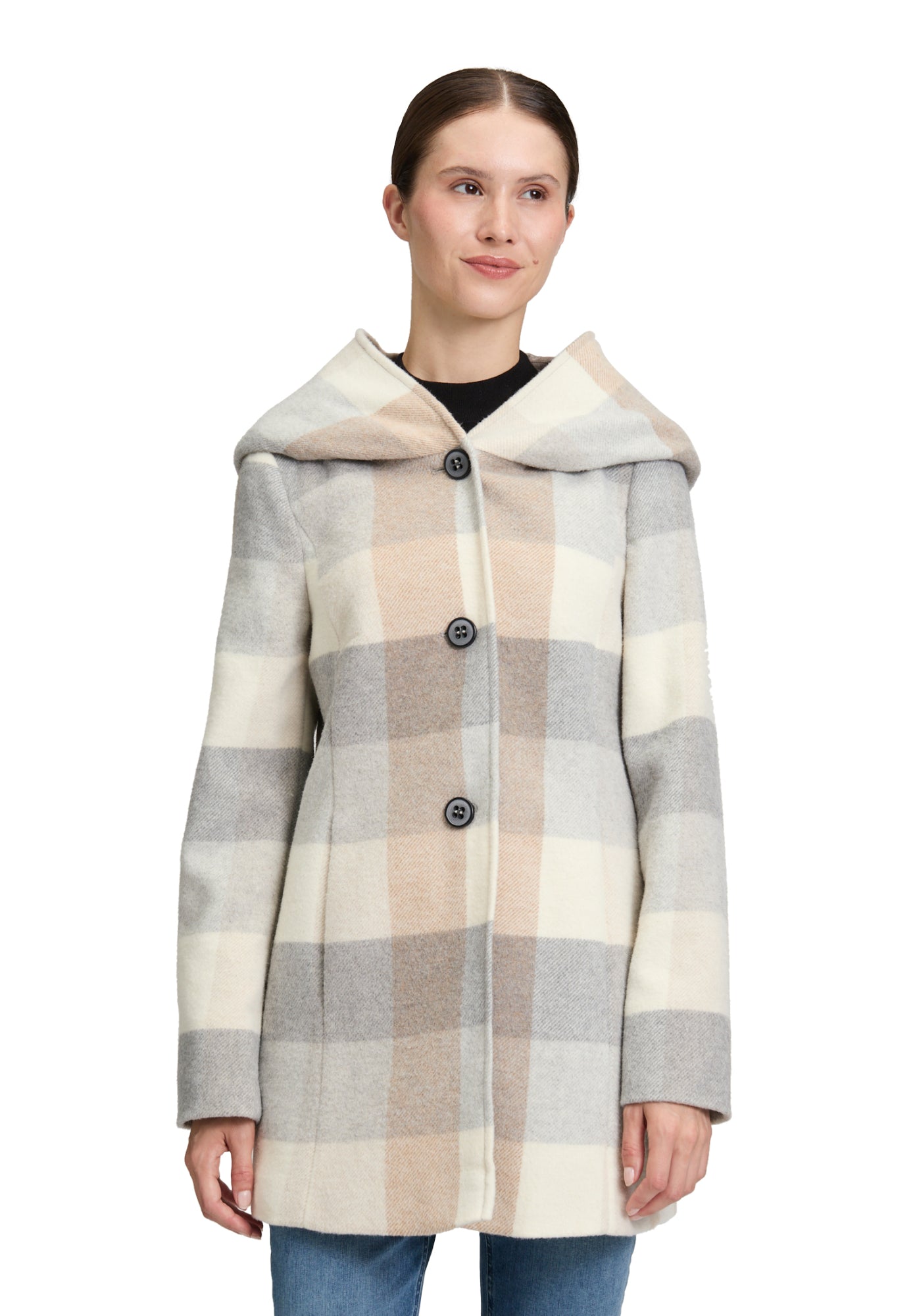 Amber & June Strickjacken creme