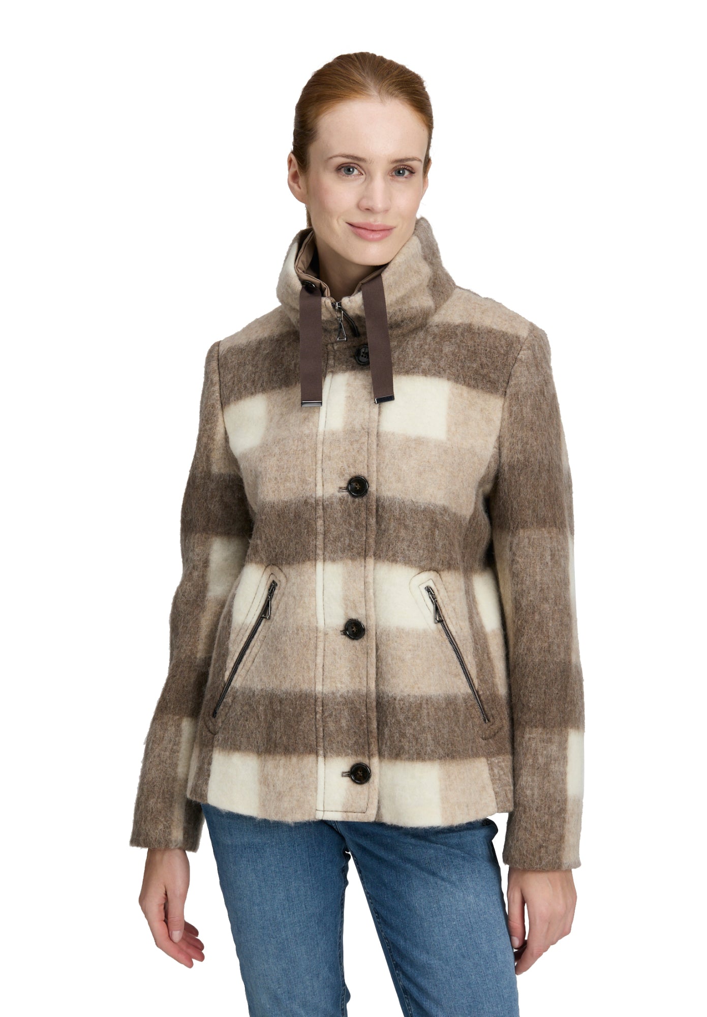 Amber & June Strickjacken braun