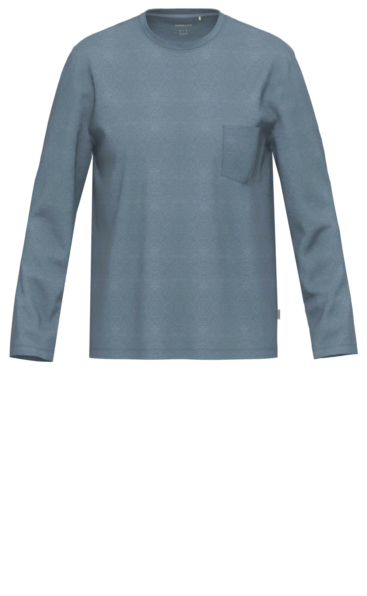 Ammann Pyjamashirts blau