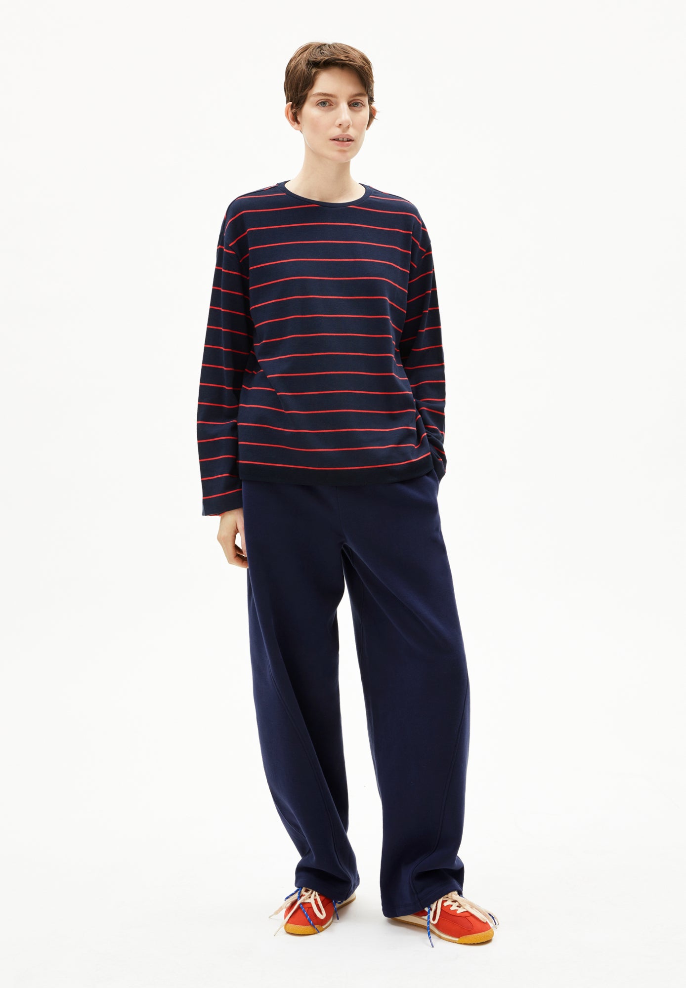 Armed Angels Langarmshirts dunkelblau