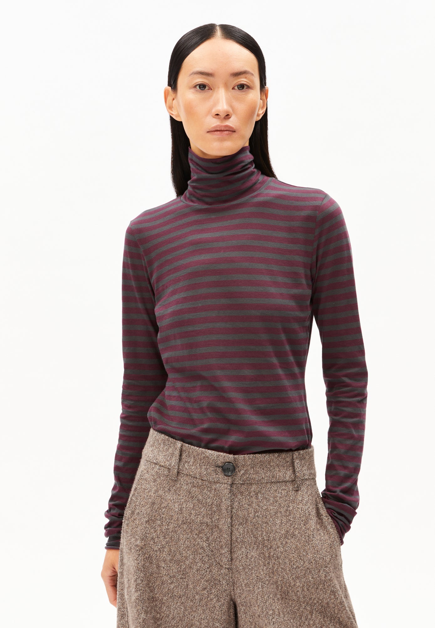 Armed Angels Langarmshirts bordeaux