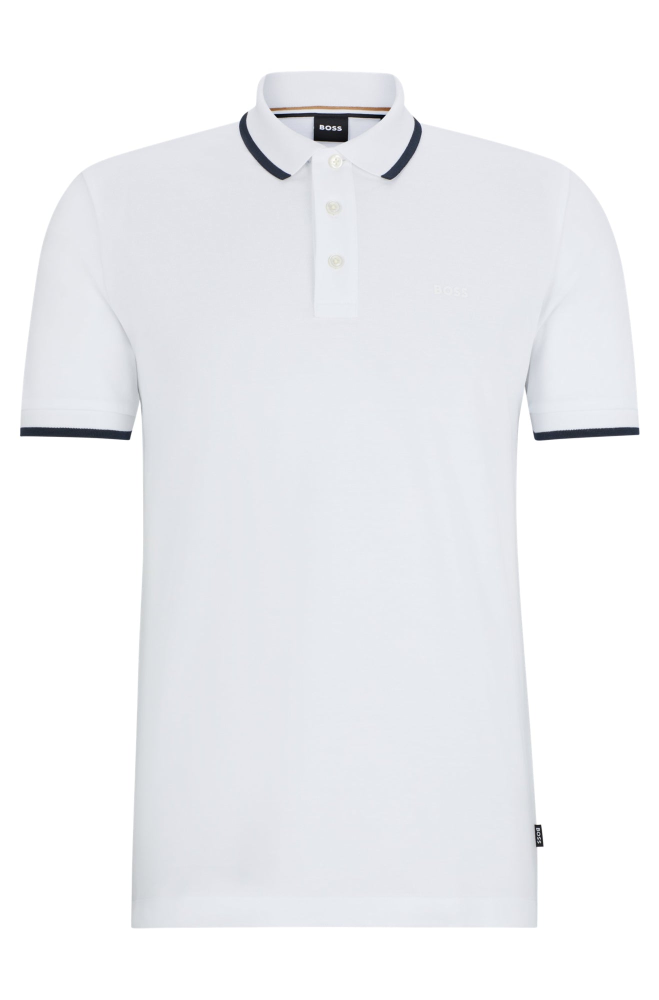 BOSS Black M Poloshirts weiß