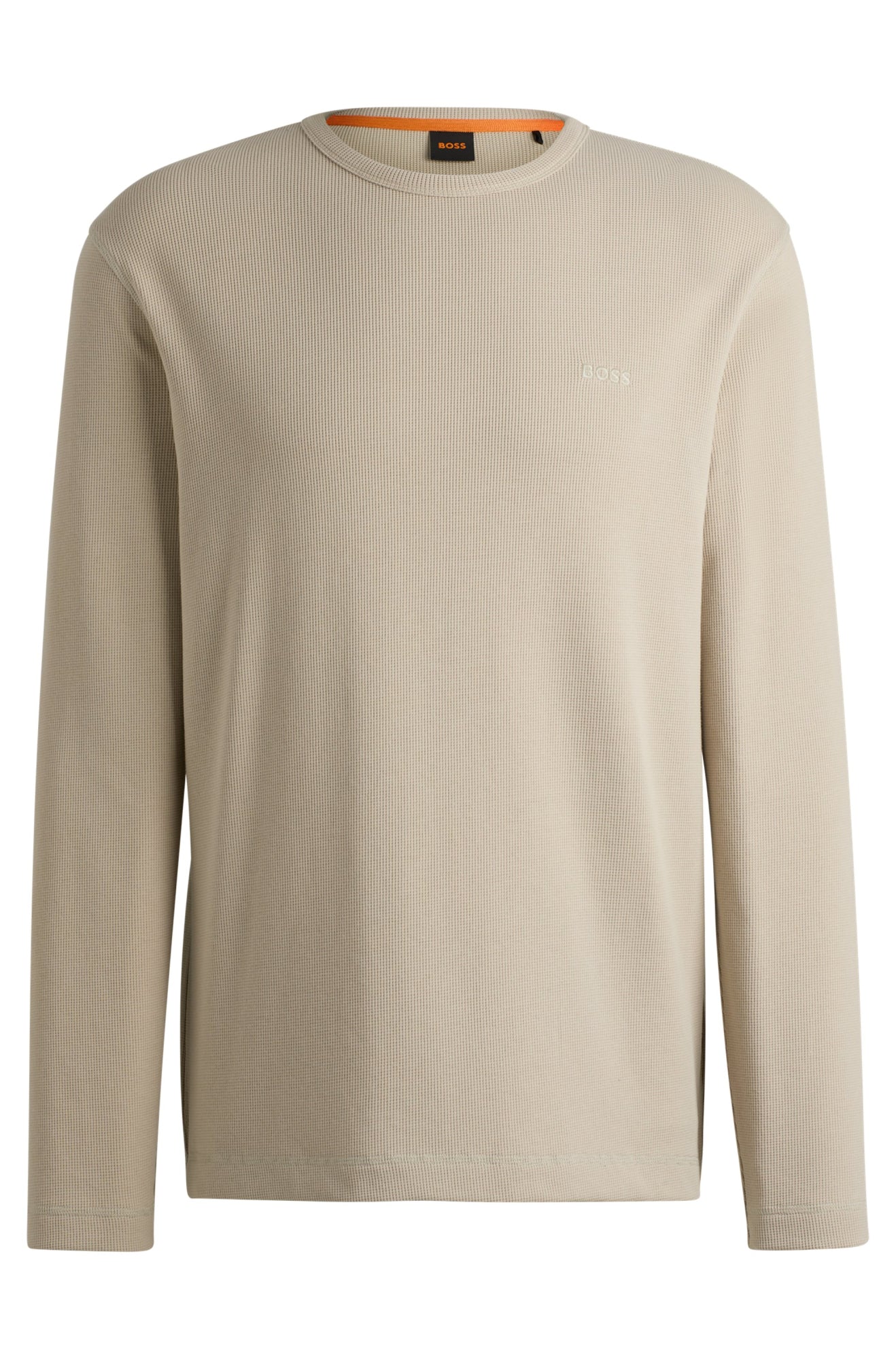 BOSS Orange Langarmshirts  beige