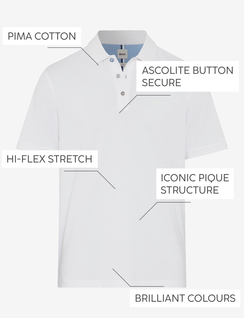 Brax Poloshirts weiß