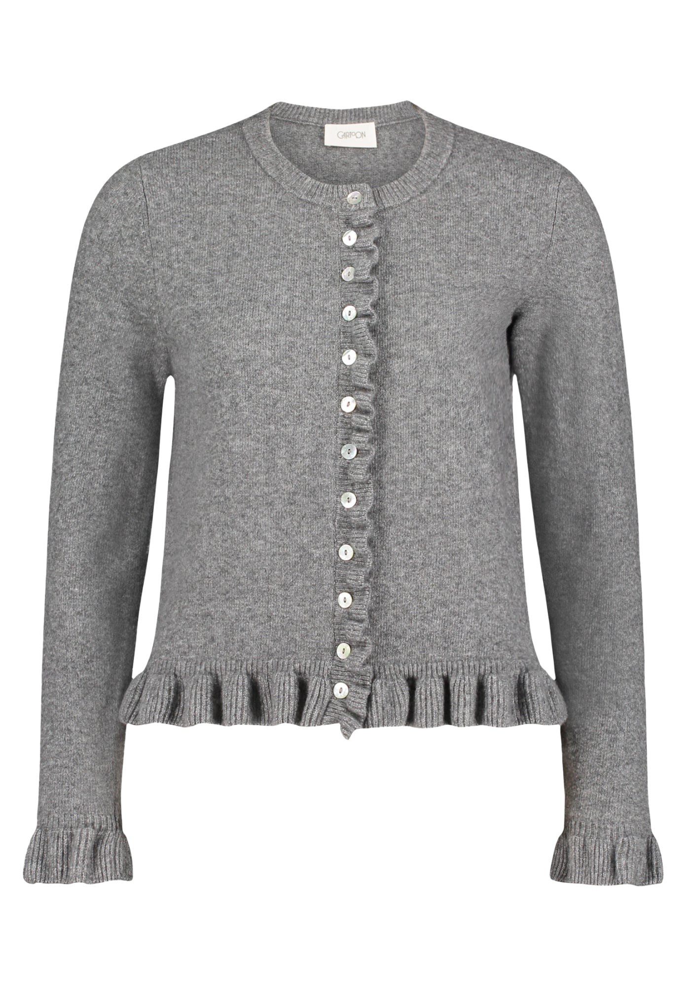 CARTOON Strickjacken grau