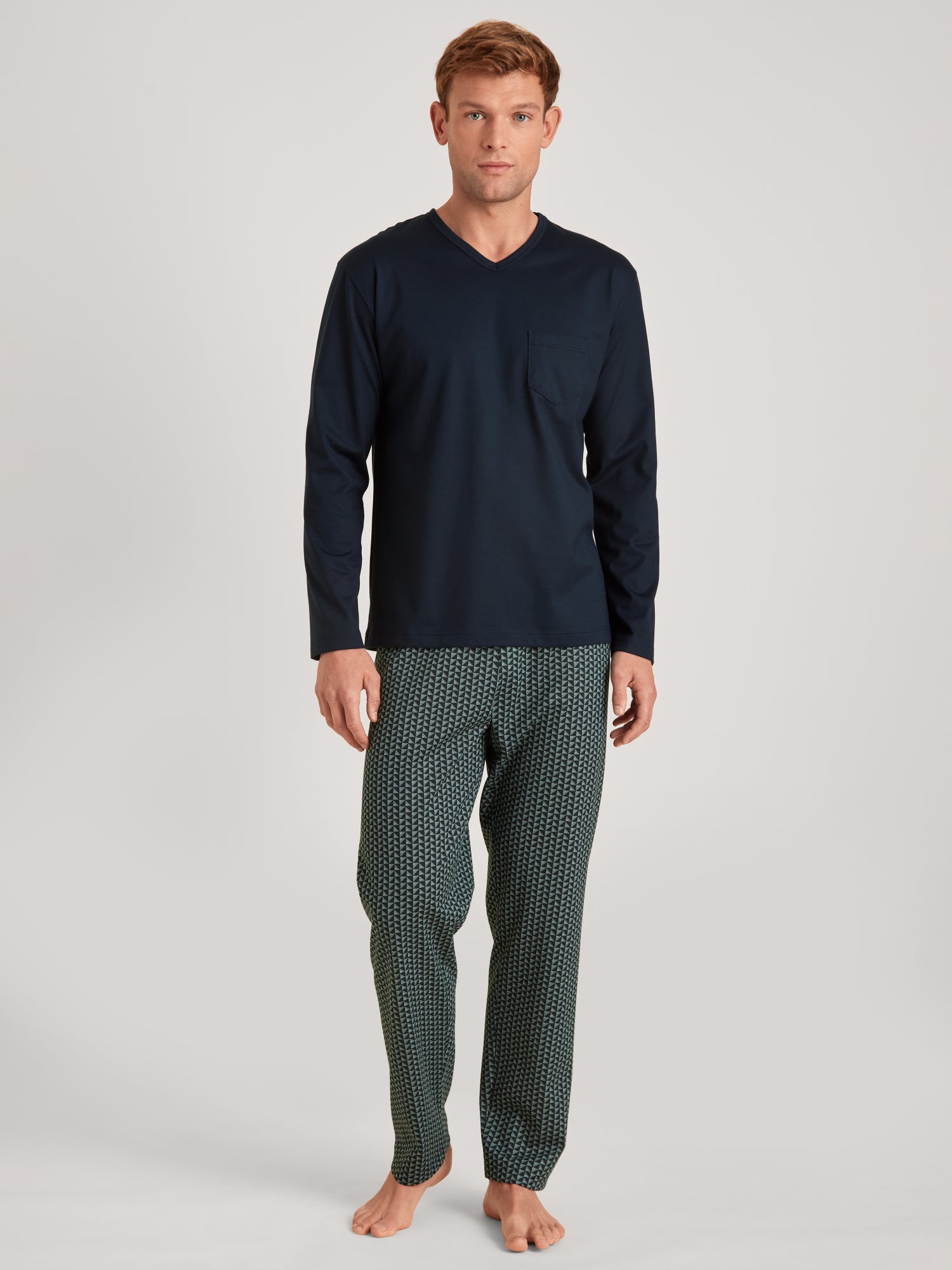 Calida Pyjamas dunkelgrün