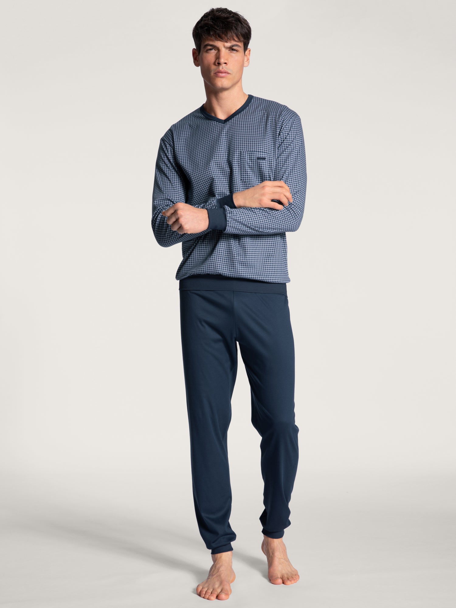 Calida Pyjamas blau