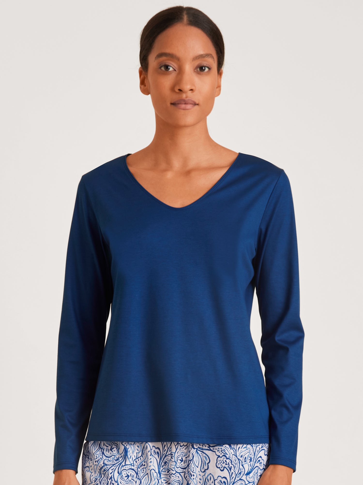 Calida Pyjamashirts dunkelblau