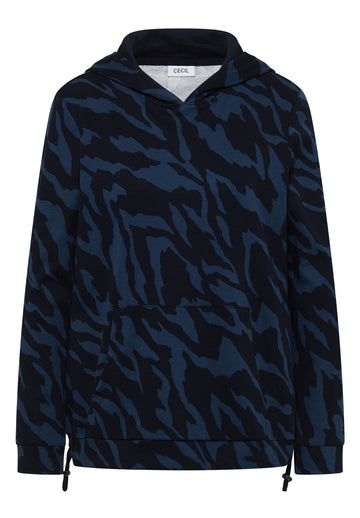 Gemustertes Kapuzenshirt