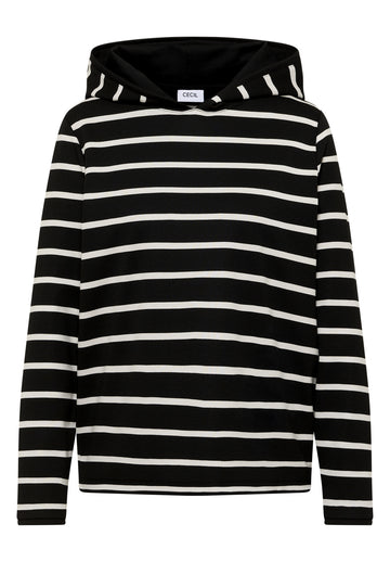 Gestreiftes Kapuzenshirt