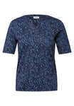 Cecil T-Shirts blau