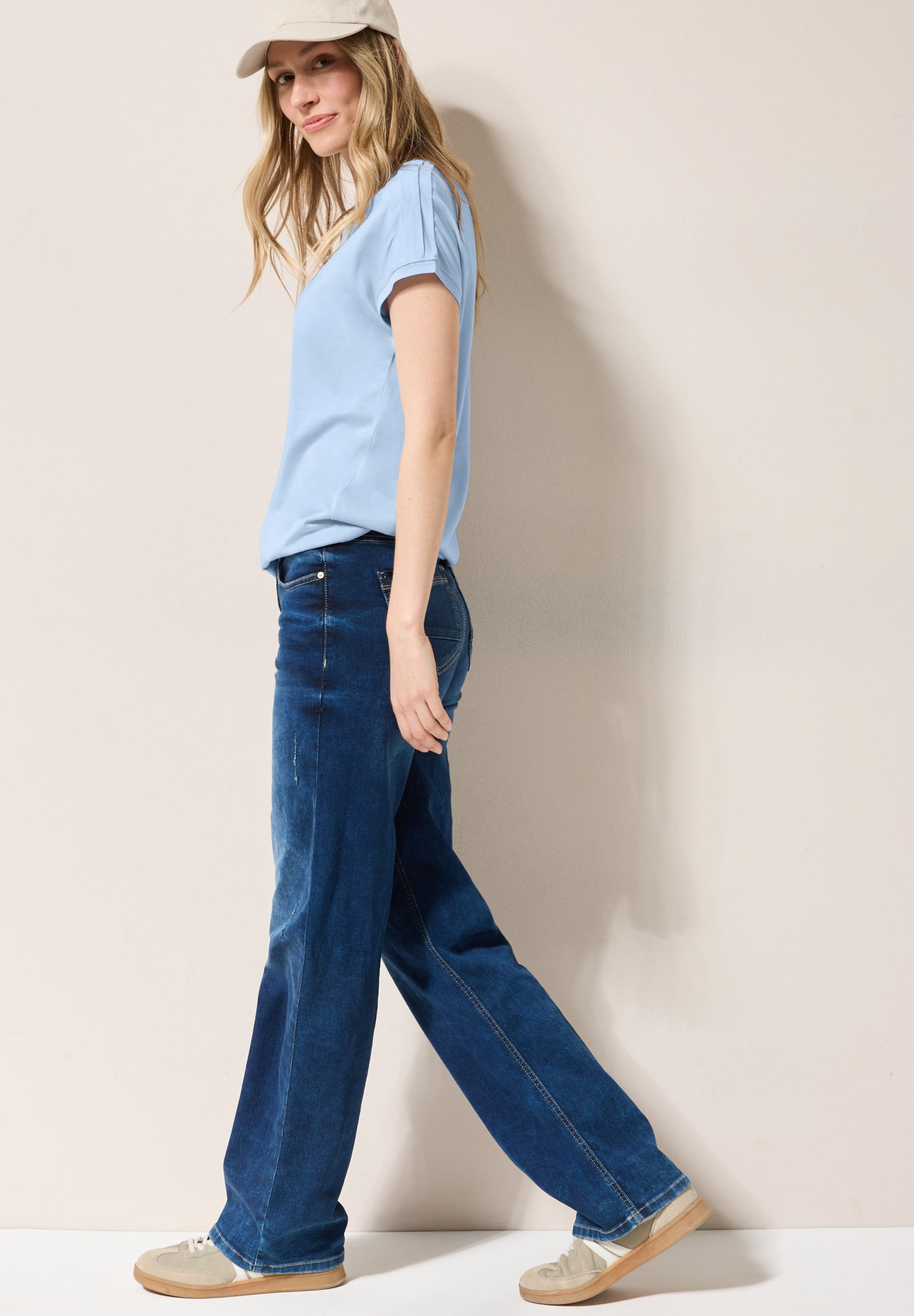 Cecil T-Shirts  blau