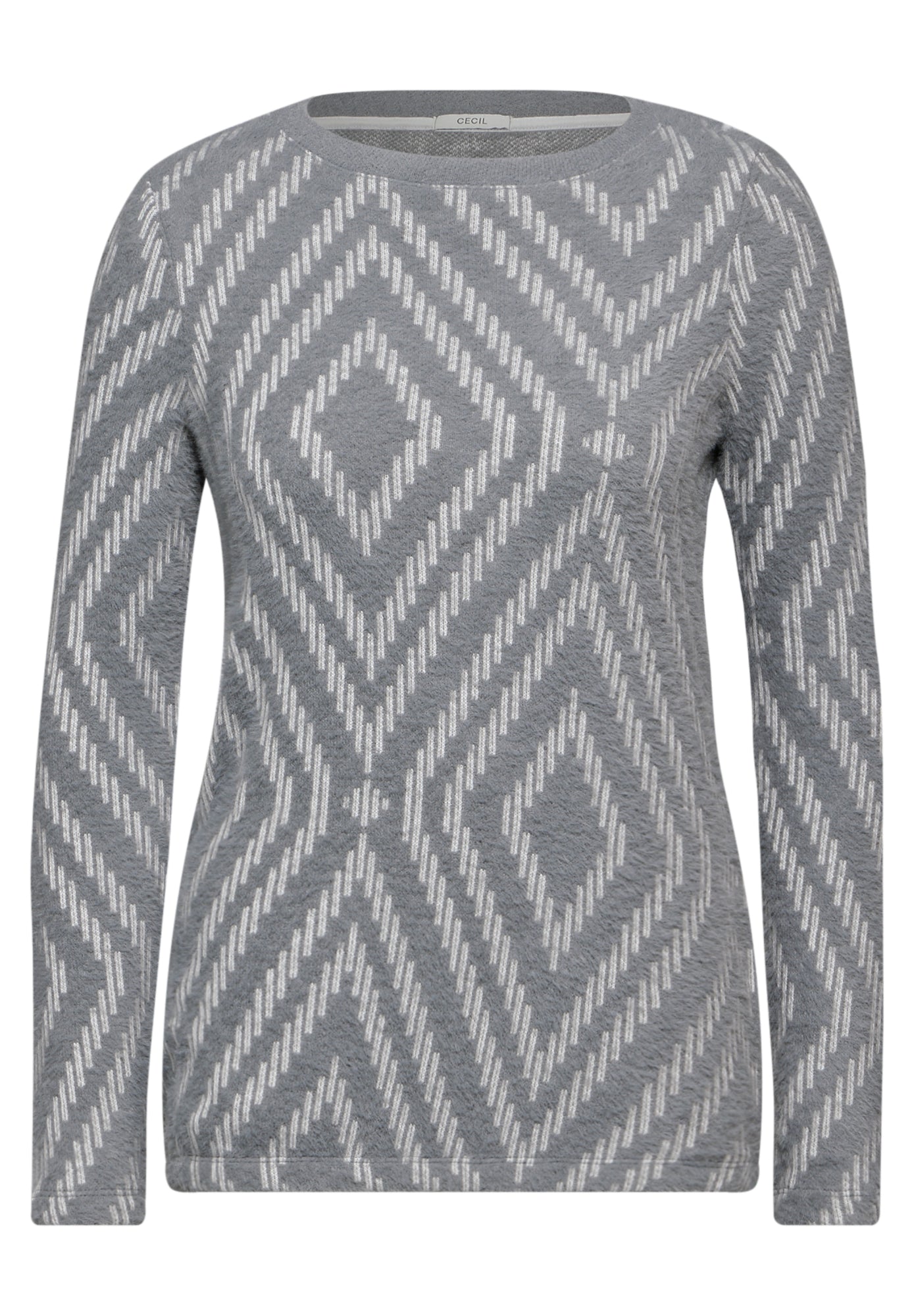 Cecil Langarmshirts grau