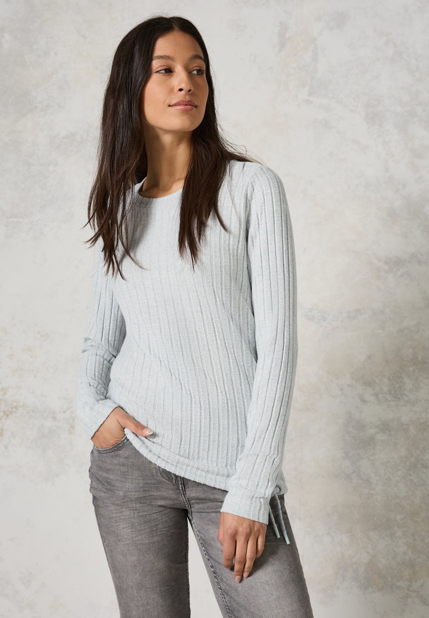 Cecil Langarmshirts hellblau