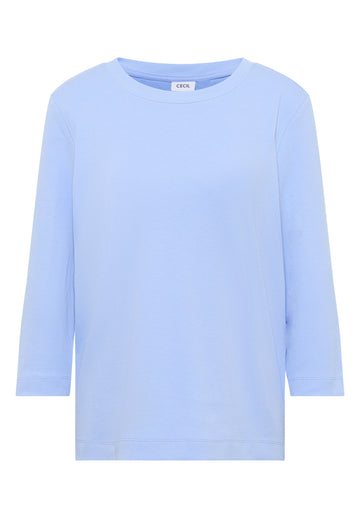 Shirt mit Rippstruktur