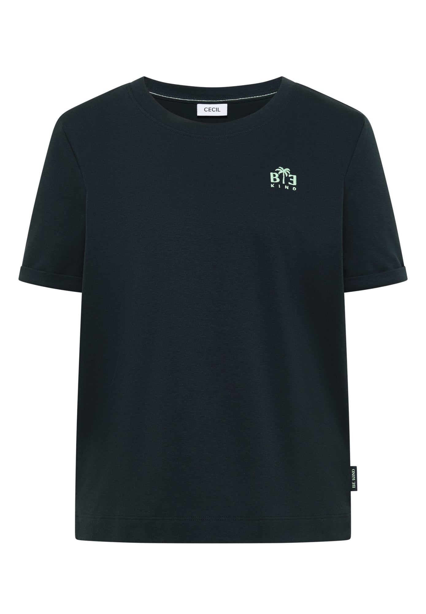 Cecil T-Shirts dunkelgrün