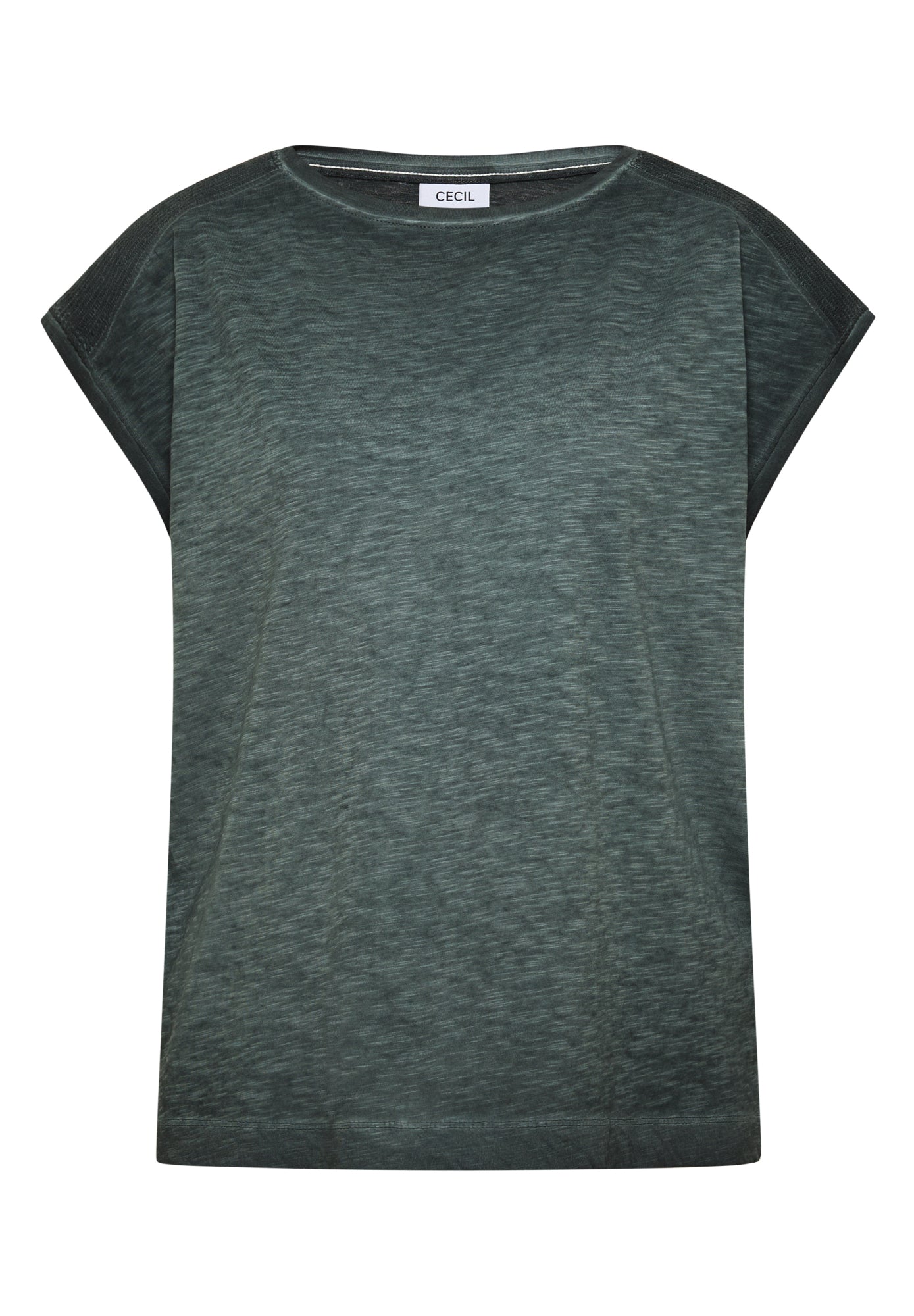 Cecil T-Shirts dunkelgrün