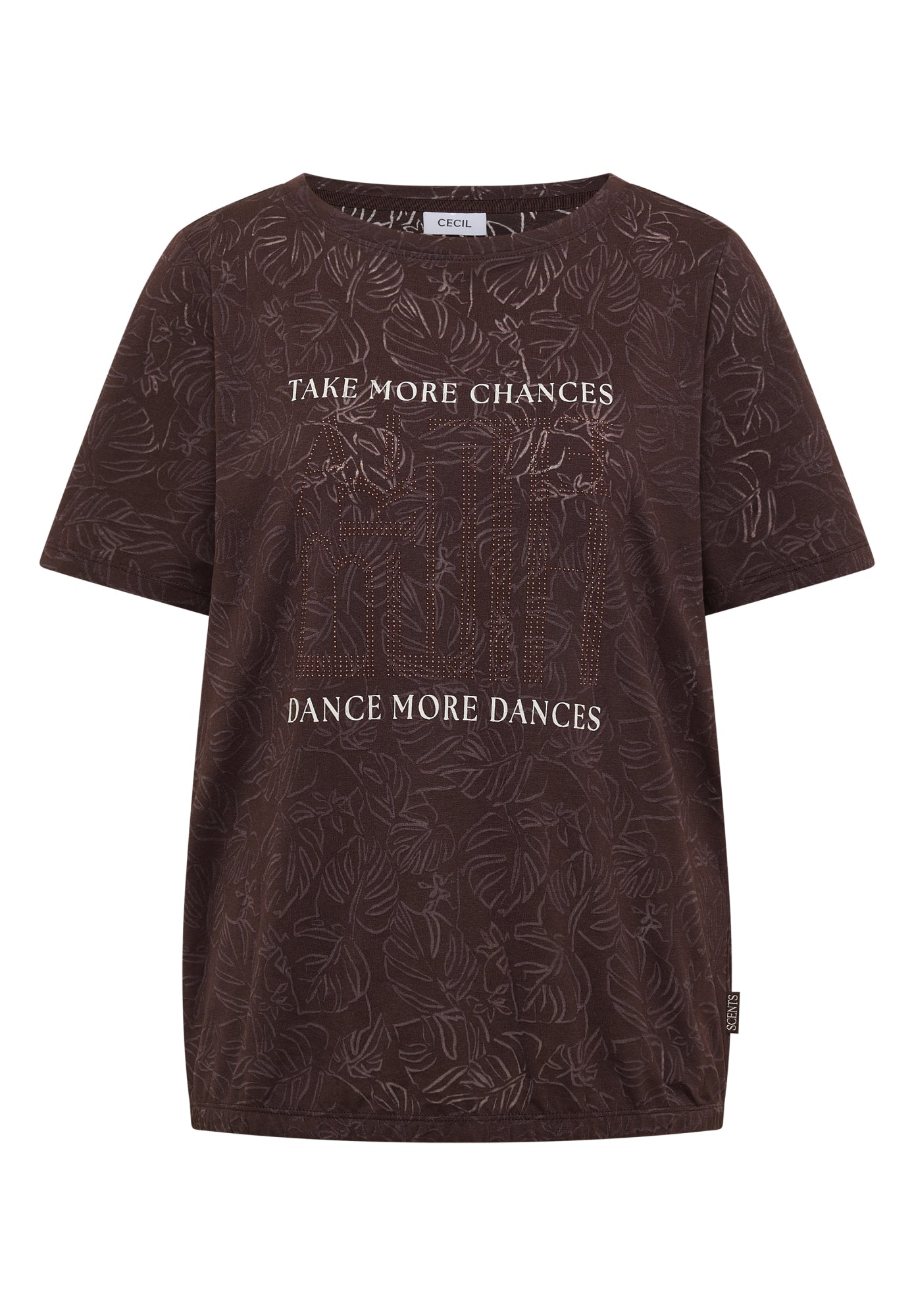 Cecil T-Shirts braun