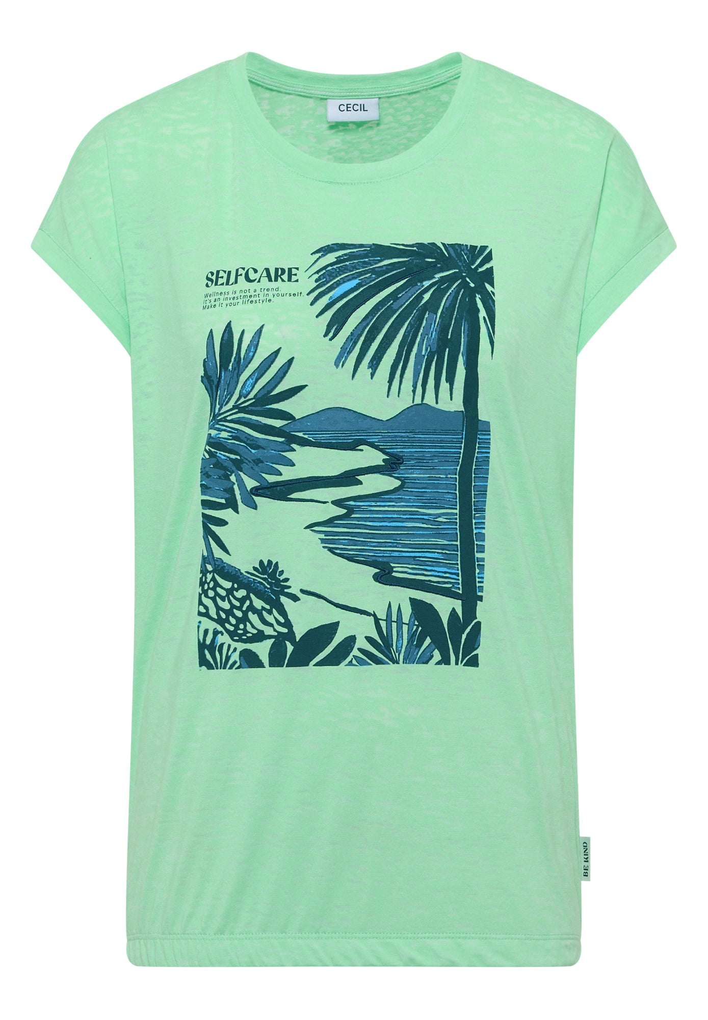 Cecil T-Shirts grün