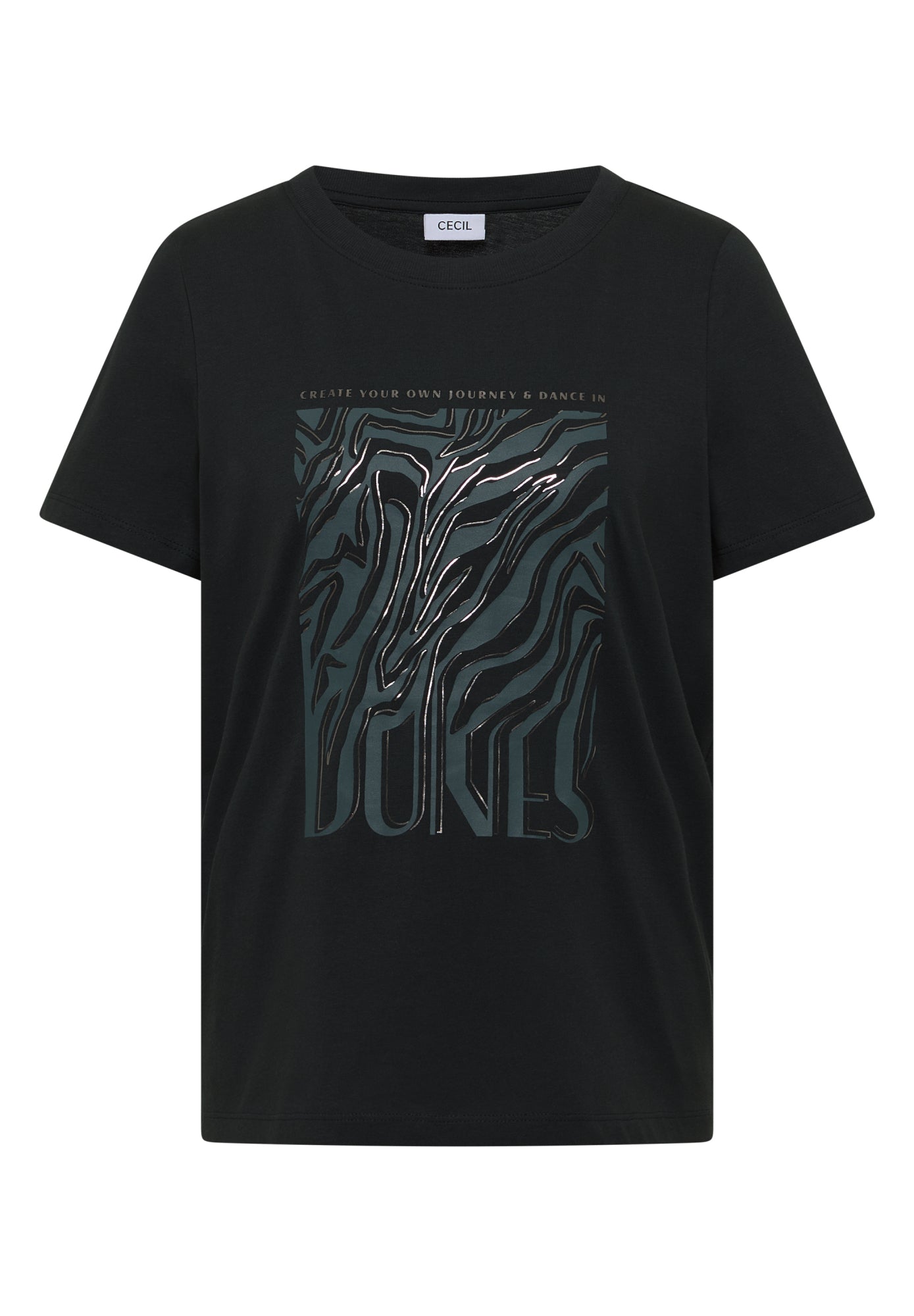 Cecil T-Shirts dunkelgrün