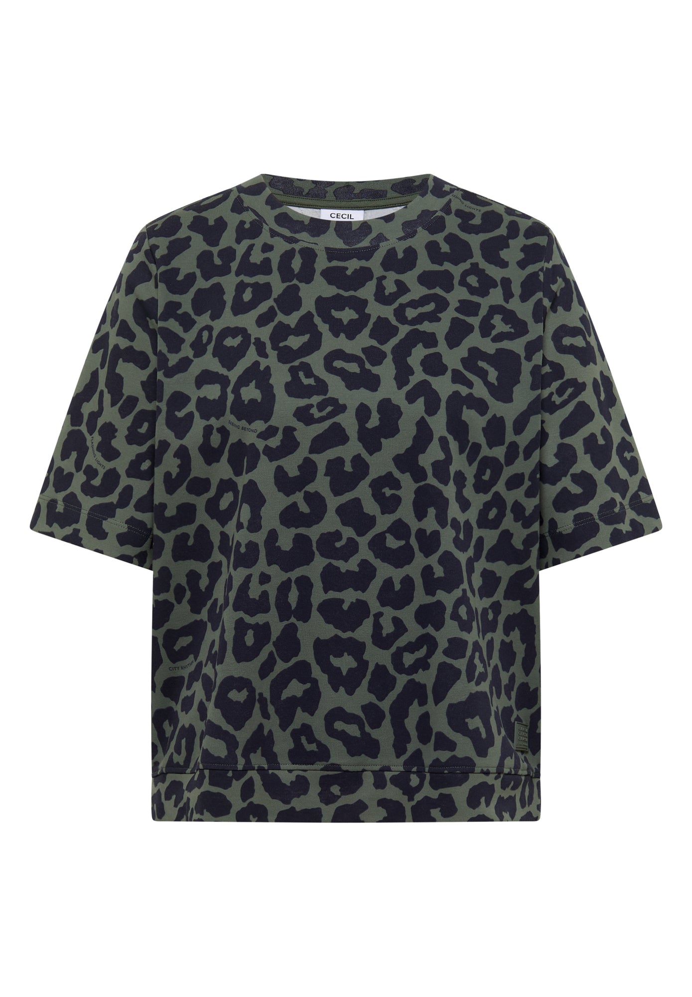 Cecil T-Shirts oliv