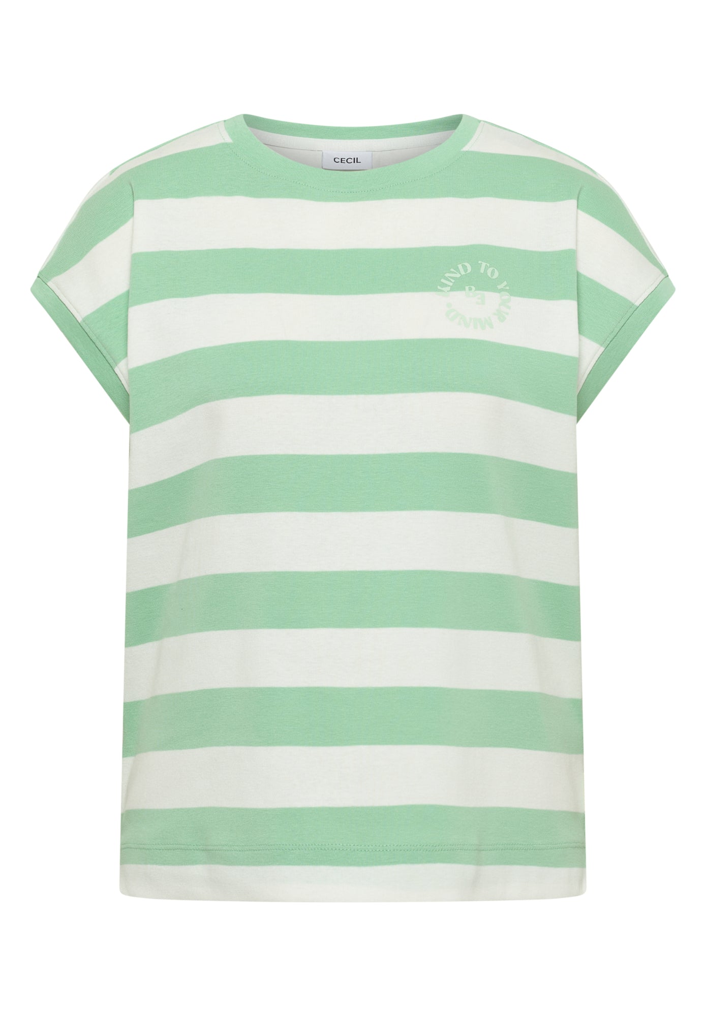 Cecil T-Shirts hellgrün