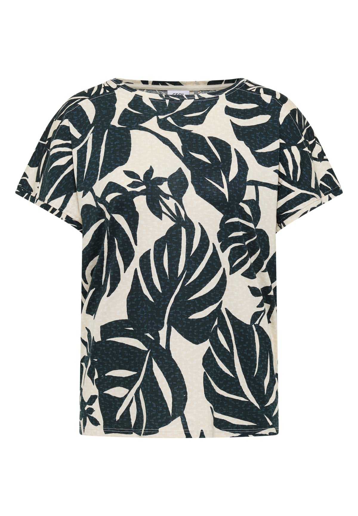 Cecil T-Shirts dunkelgrün