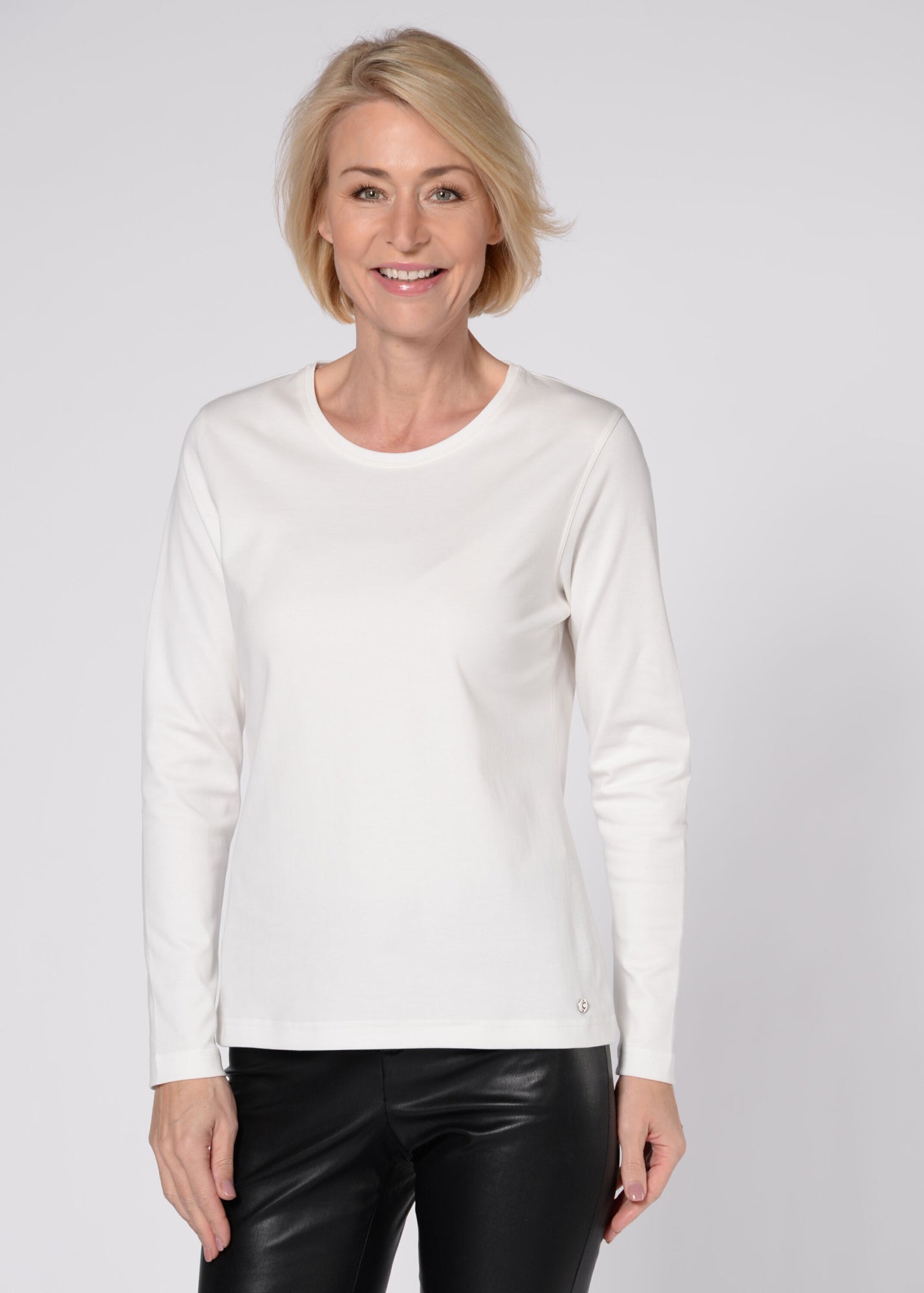Clarina Langarmshirts weiß