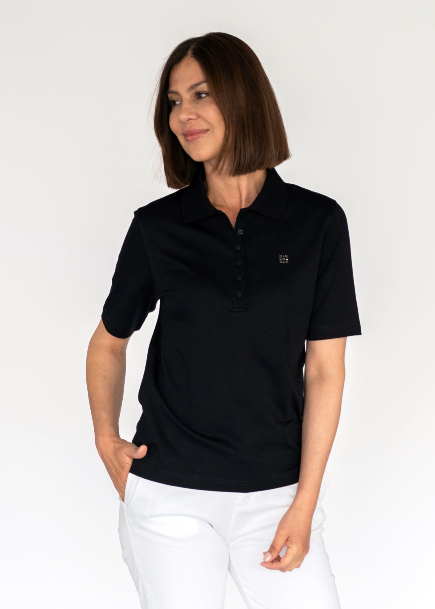 Clarina Poloshirts schwarz