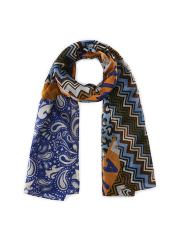 Schal im Muster-Mix