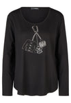 Doris Streich Langarmshirts schwarz