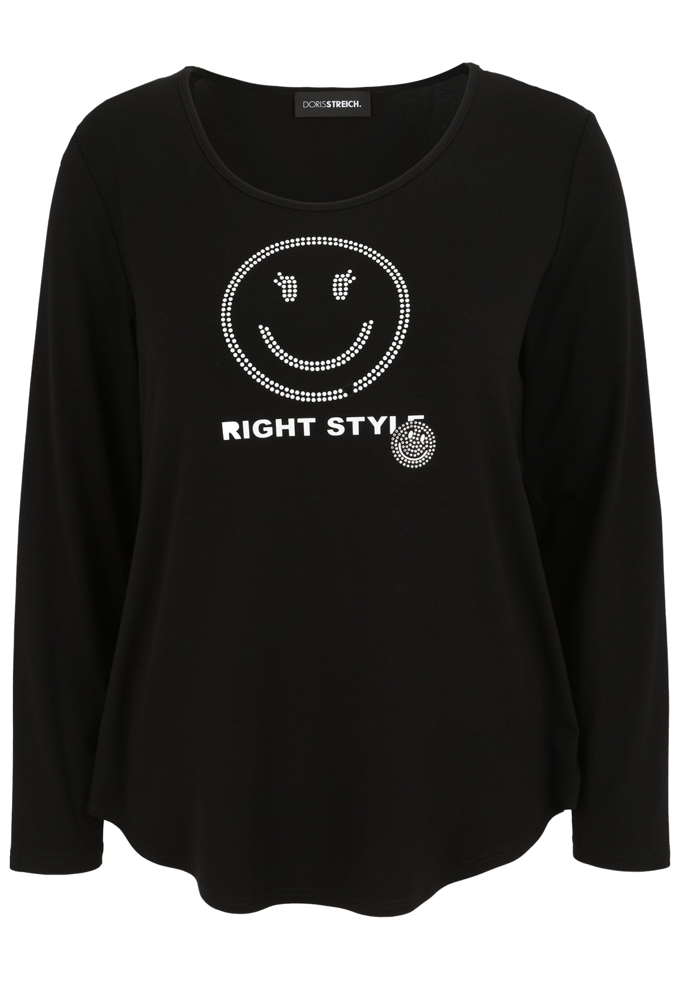 Doris Streich Langarmshirts schwarz