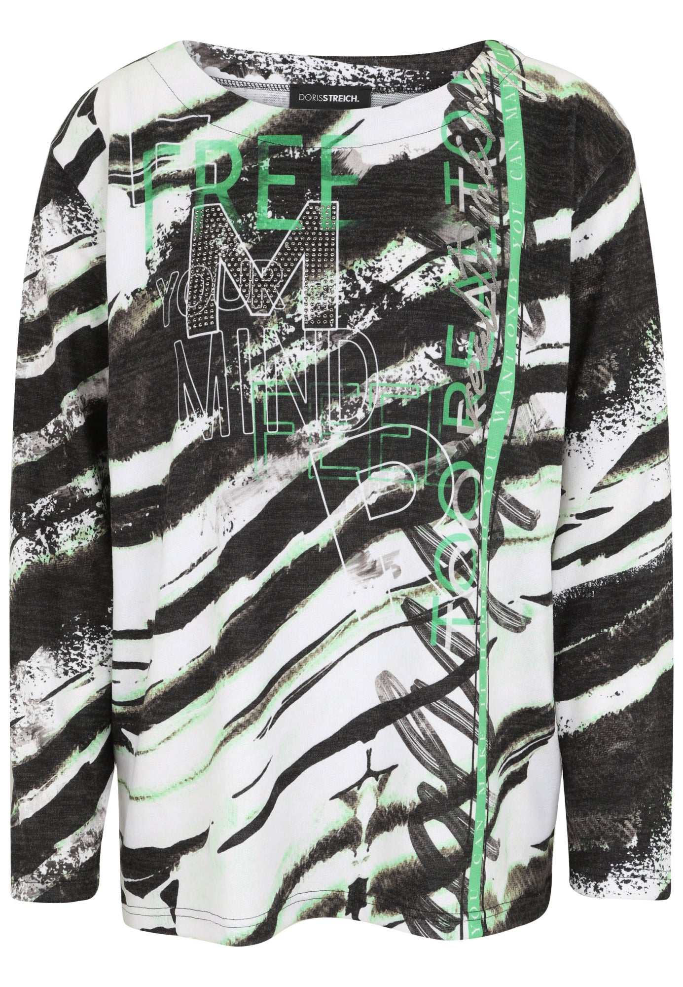 Doris Streich Langarmshirts schwarz