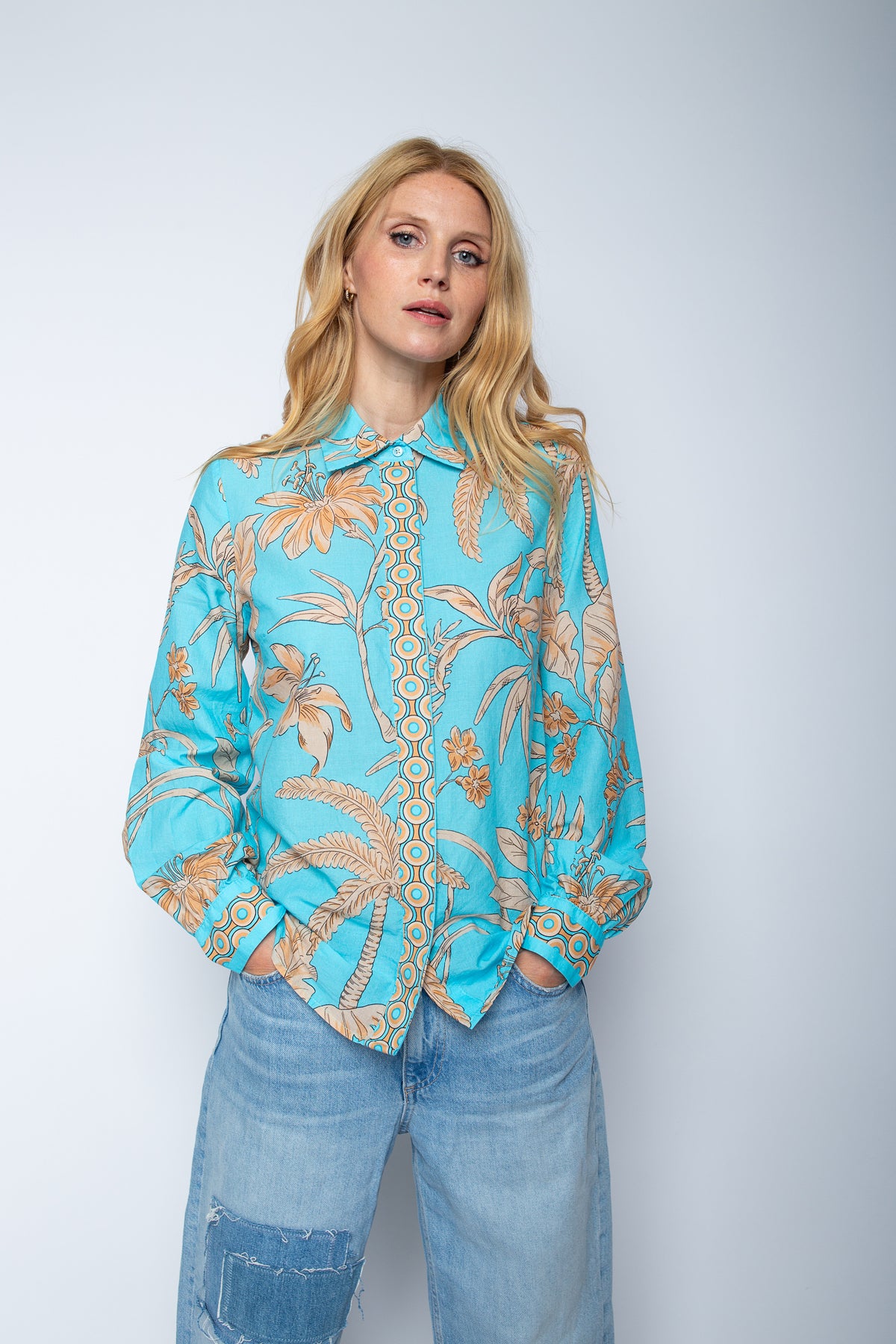 Emily van den Bergh Blusen blau