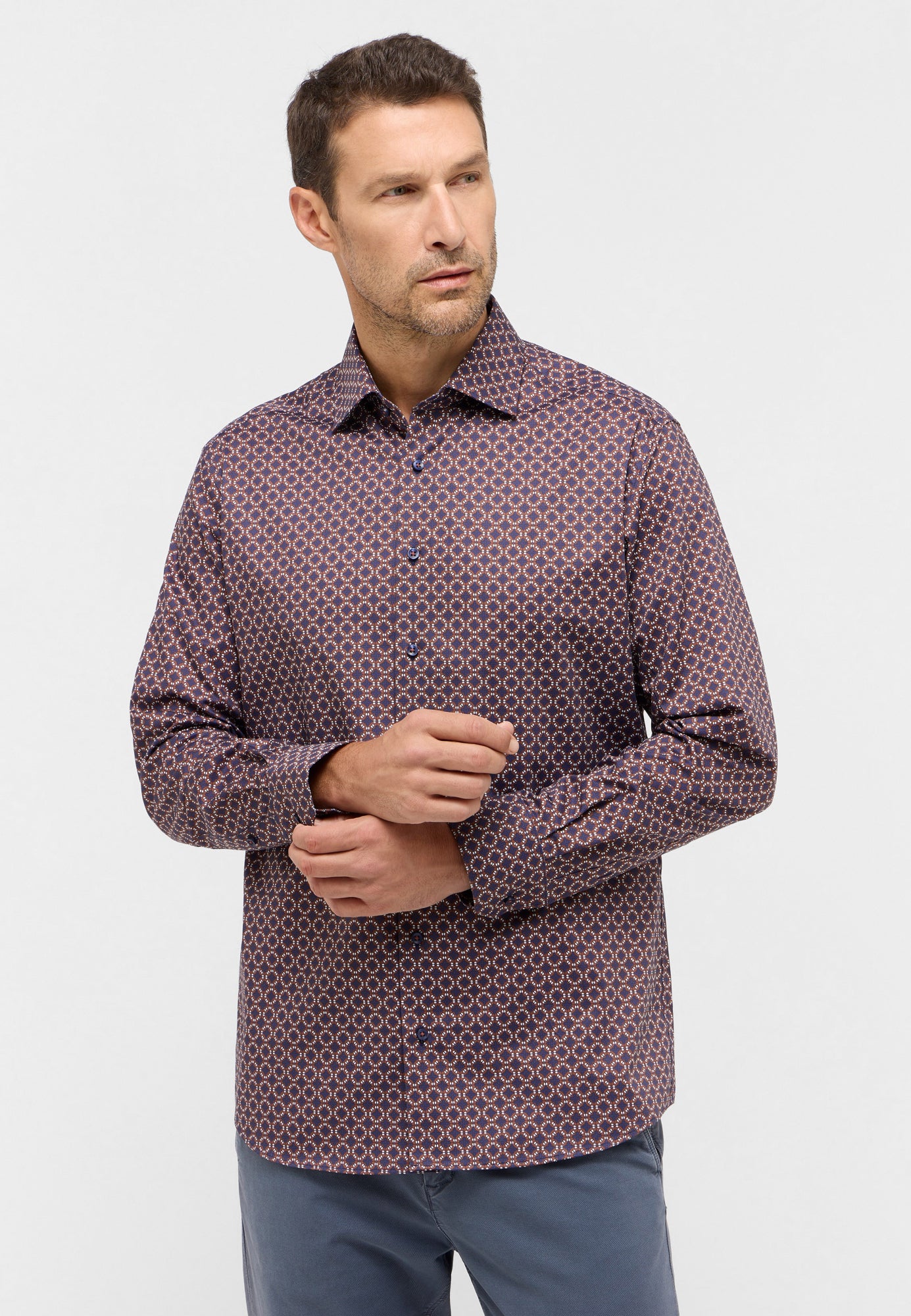 Eterna Hemden  bordeaux