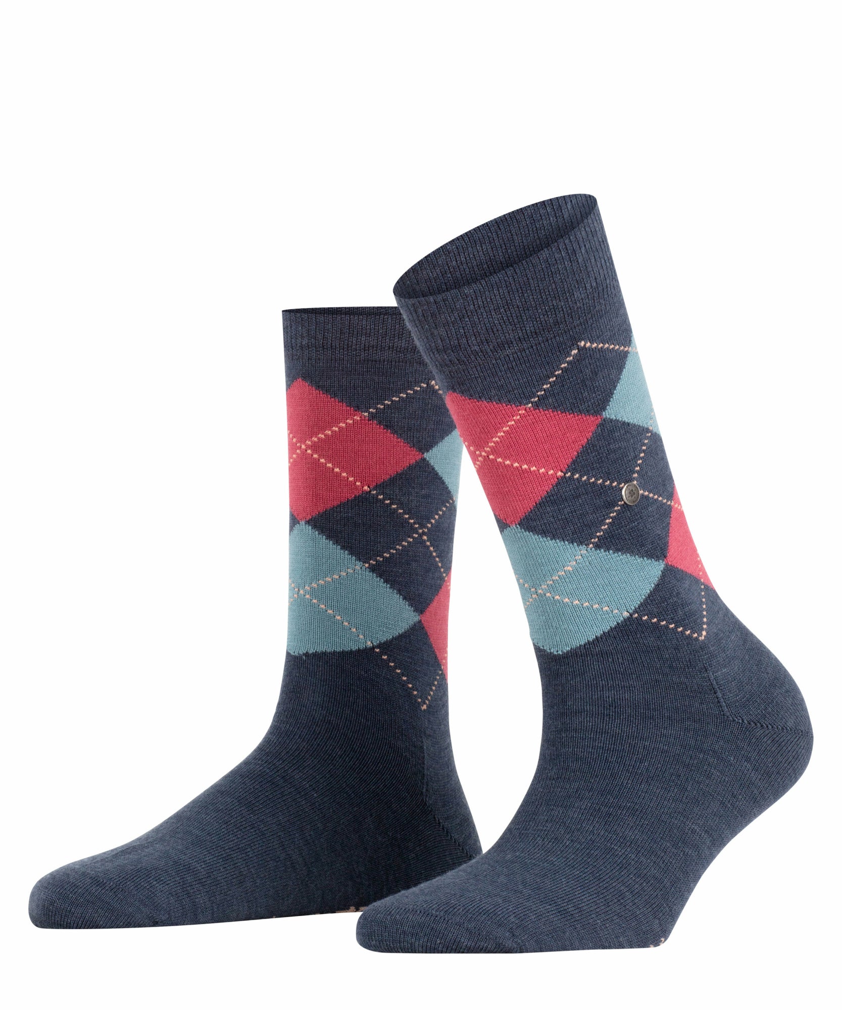 Falke Burlington Socken dunkelblau