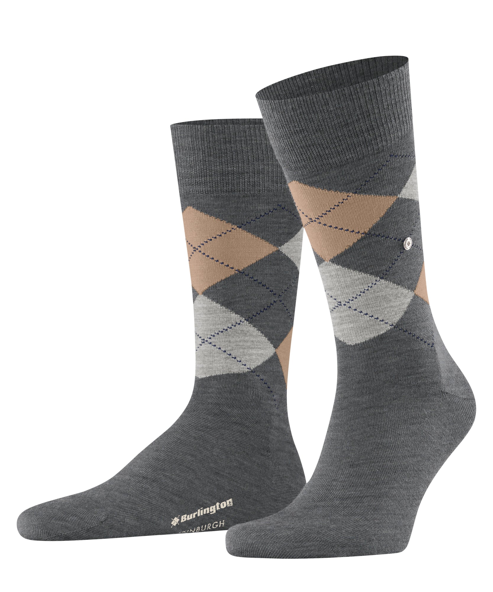 Falke Burlington Socken  dunkelgrau