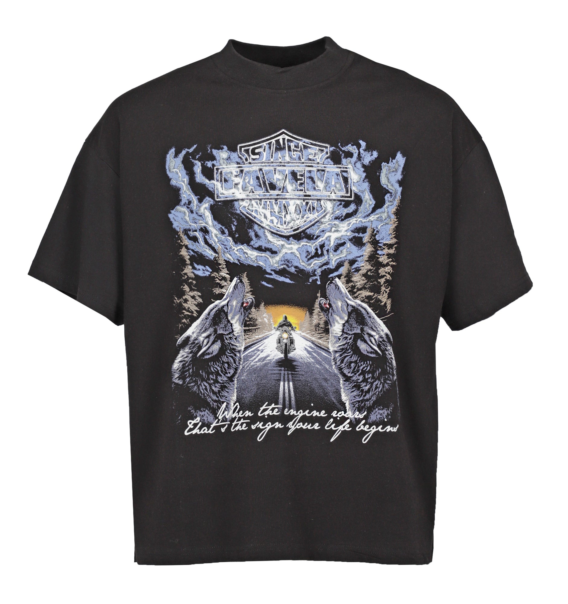 Favela T-Shirts schwarz