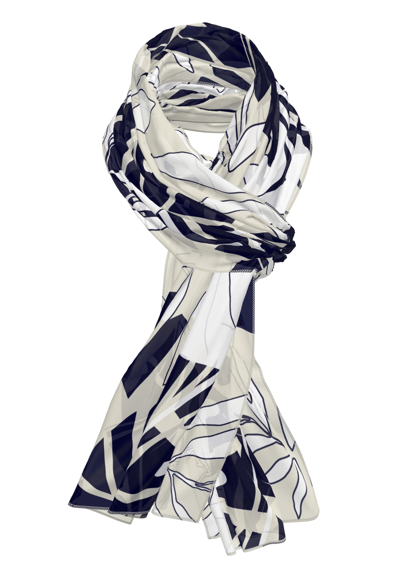 Frank Walder Schals creme