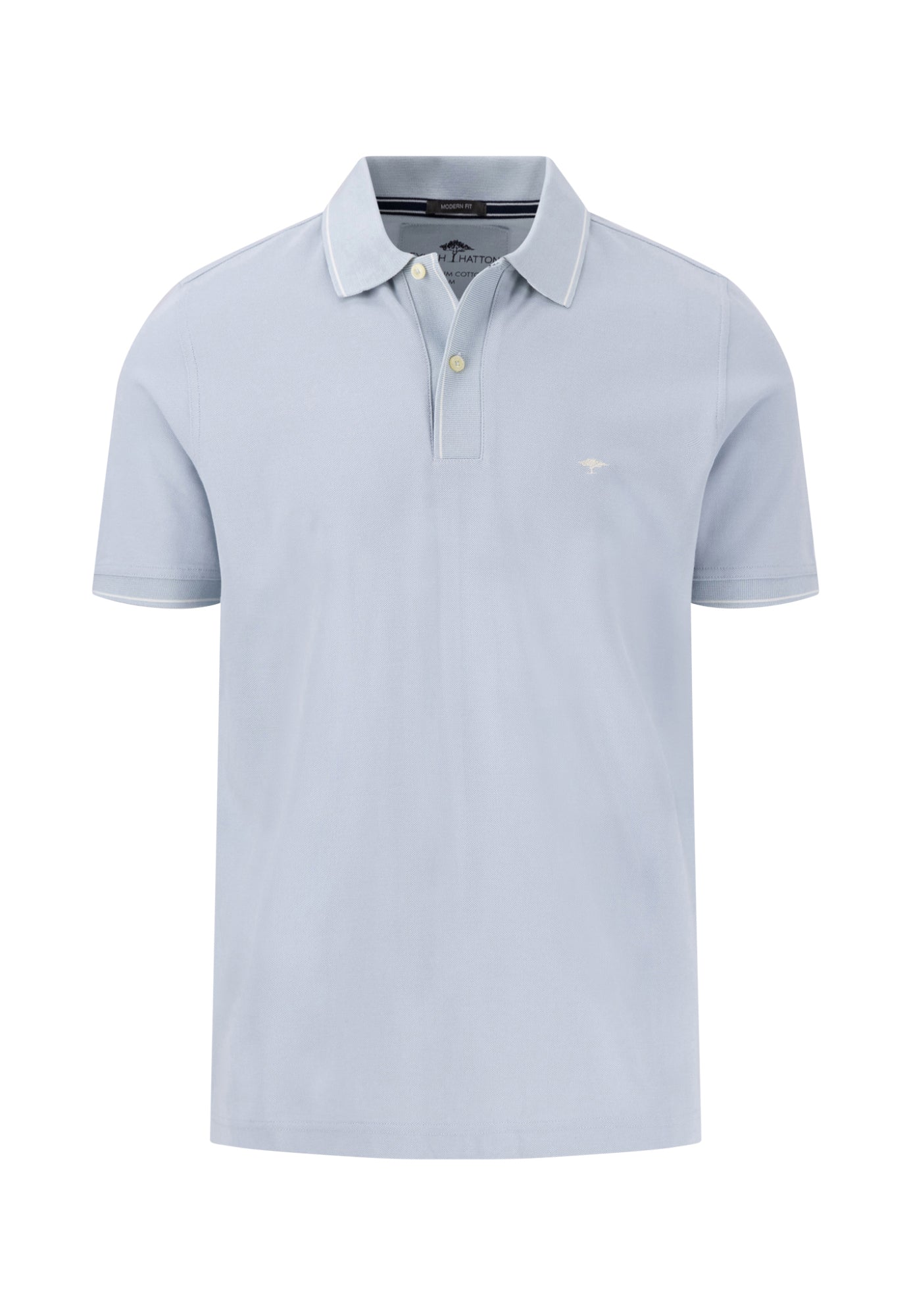 Fynch-Hatton Poloshirts hellblau