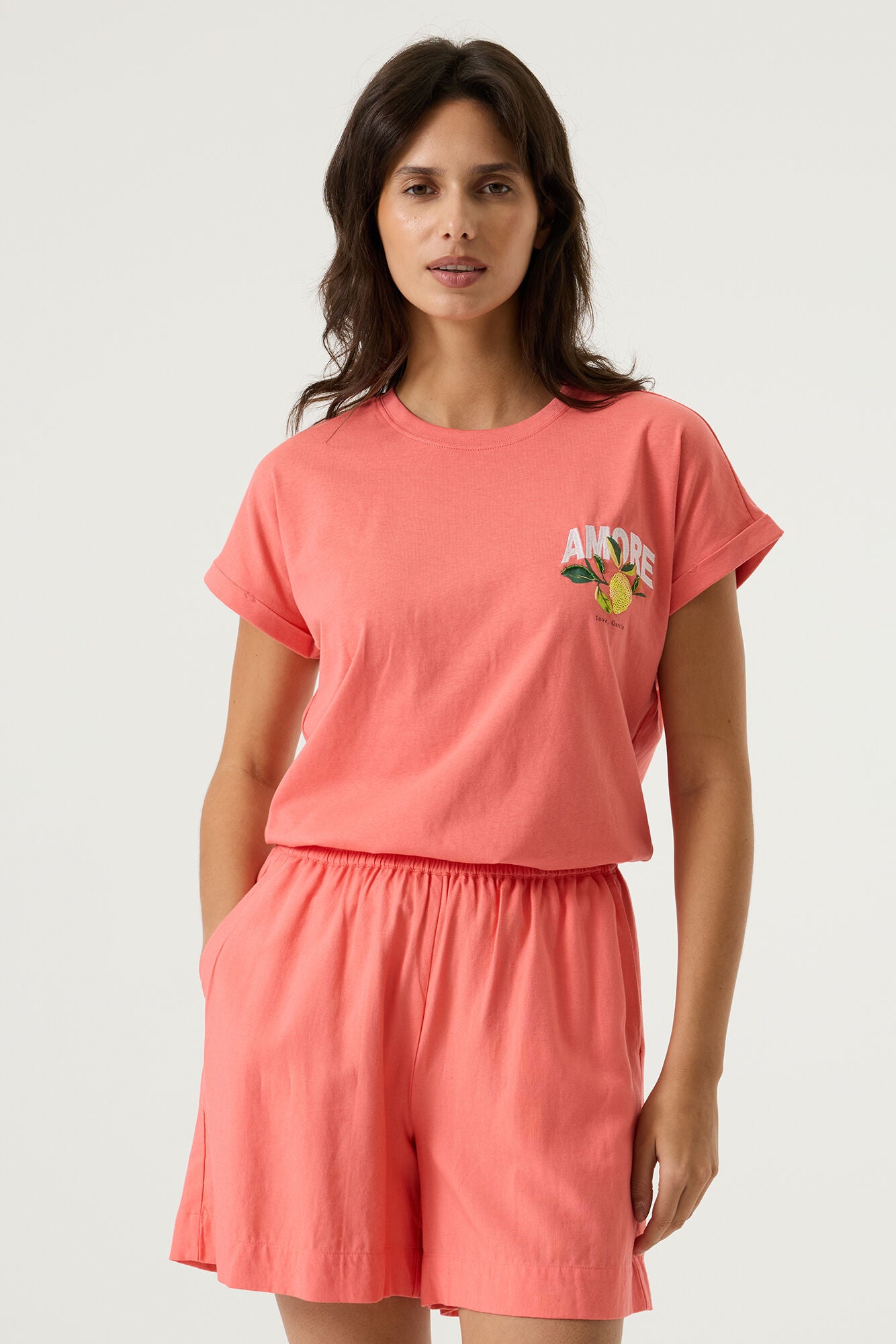 Garcia T-Shirts koralle