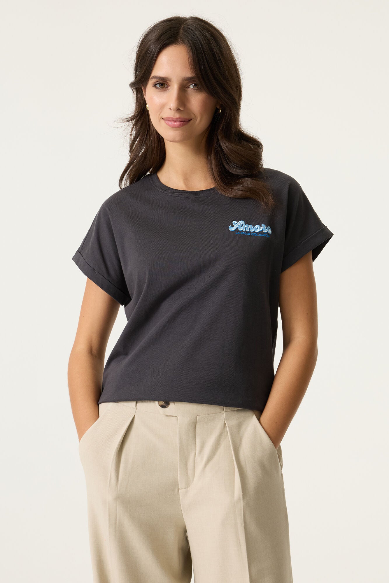 Garcia T-Shirts grau