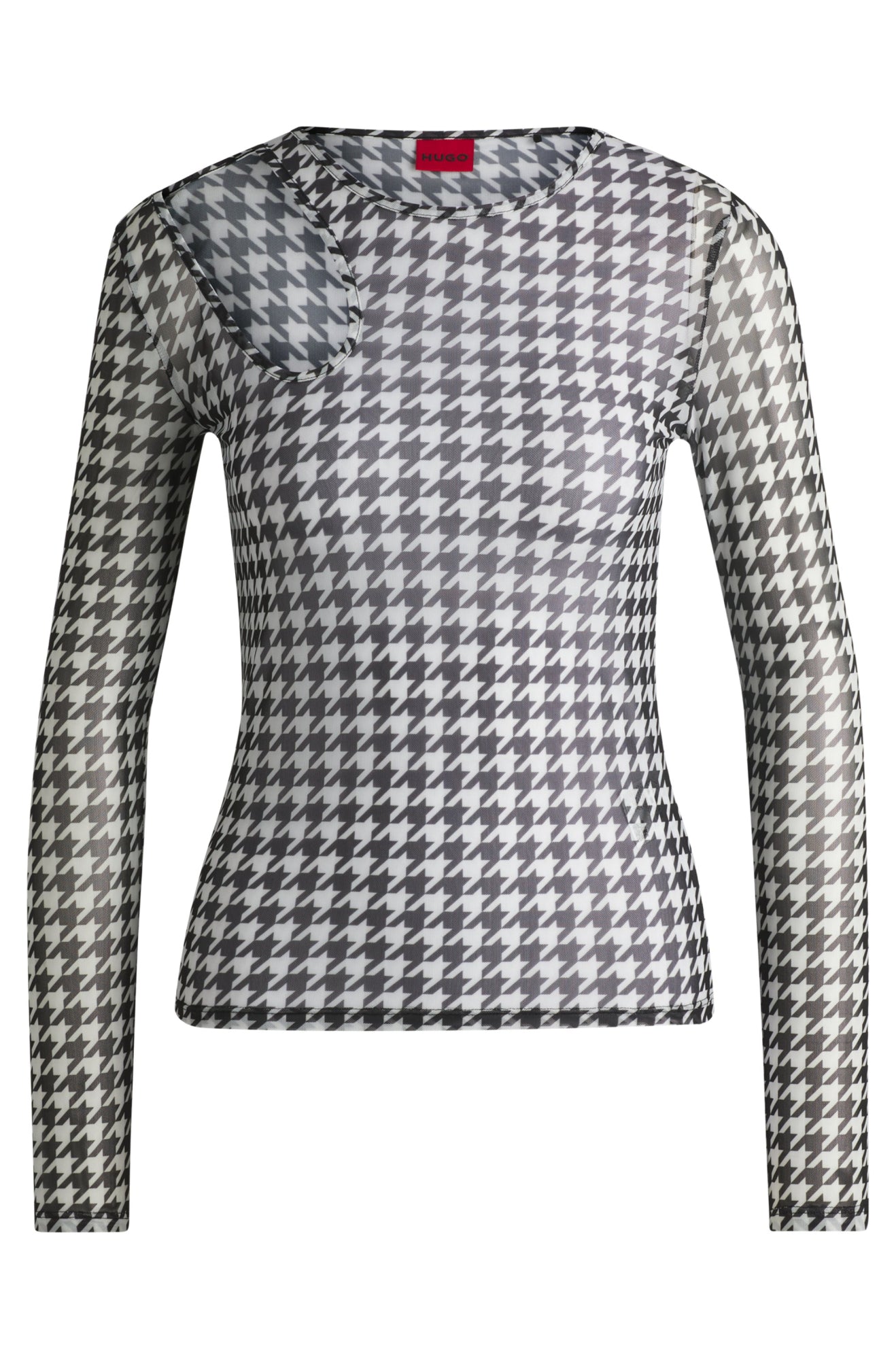 HUGO Langarmshirts grau
