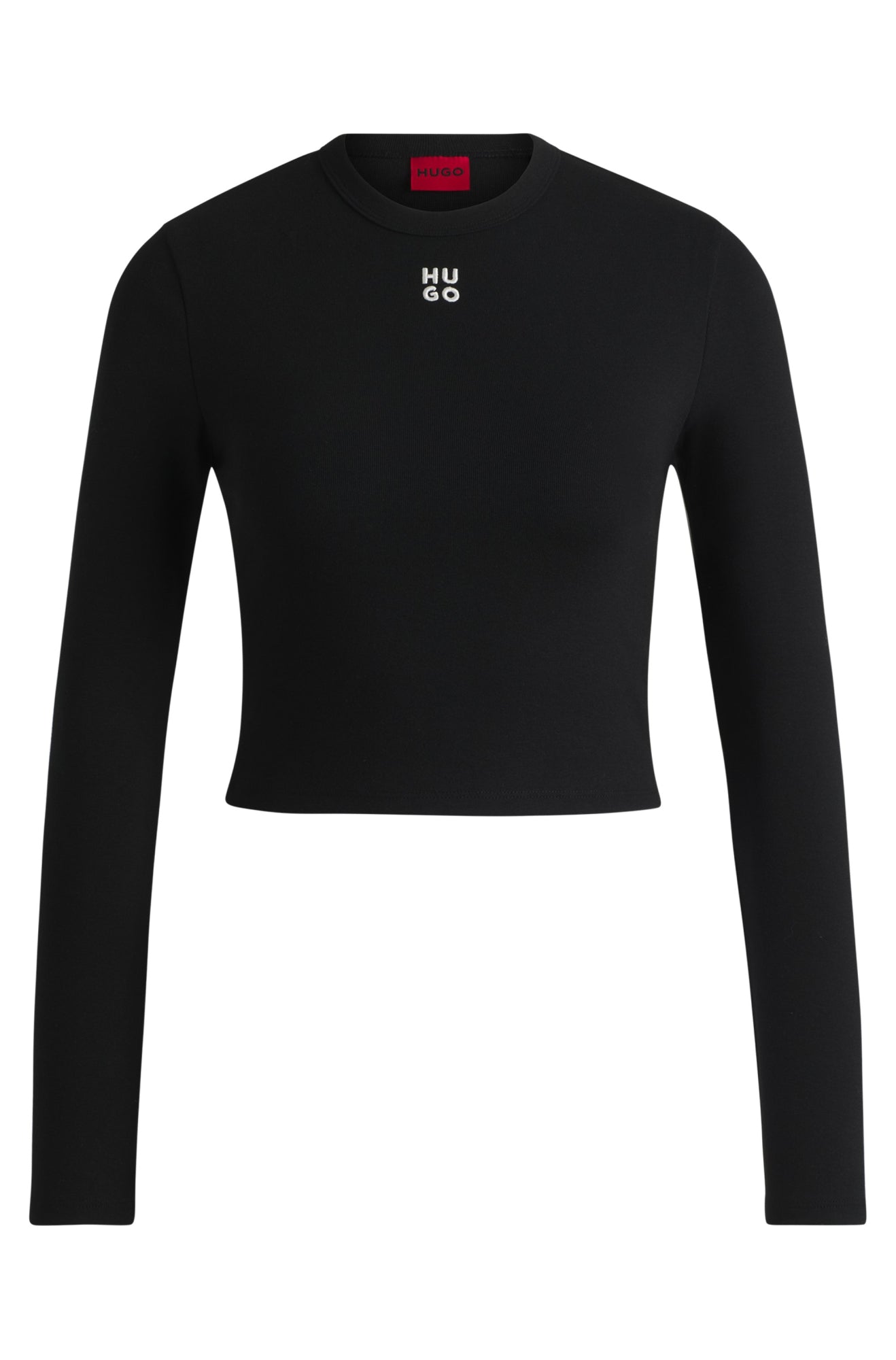 HUGO Langarmshirts schwarz