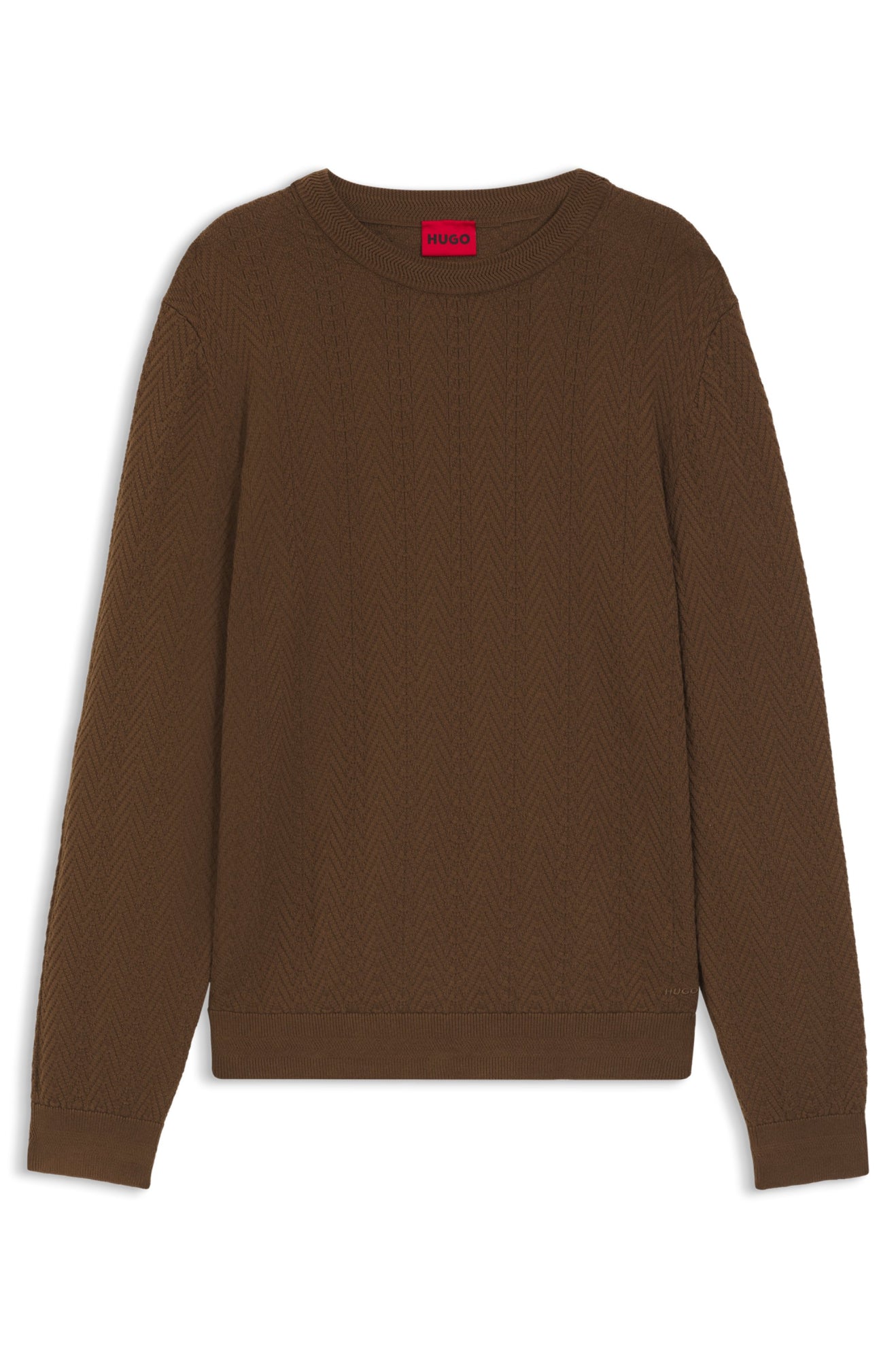 HUGO Pullover  braun