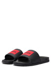 HUGO Badeschuhe schwarz