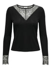 JDY Langarmshirts schwarz