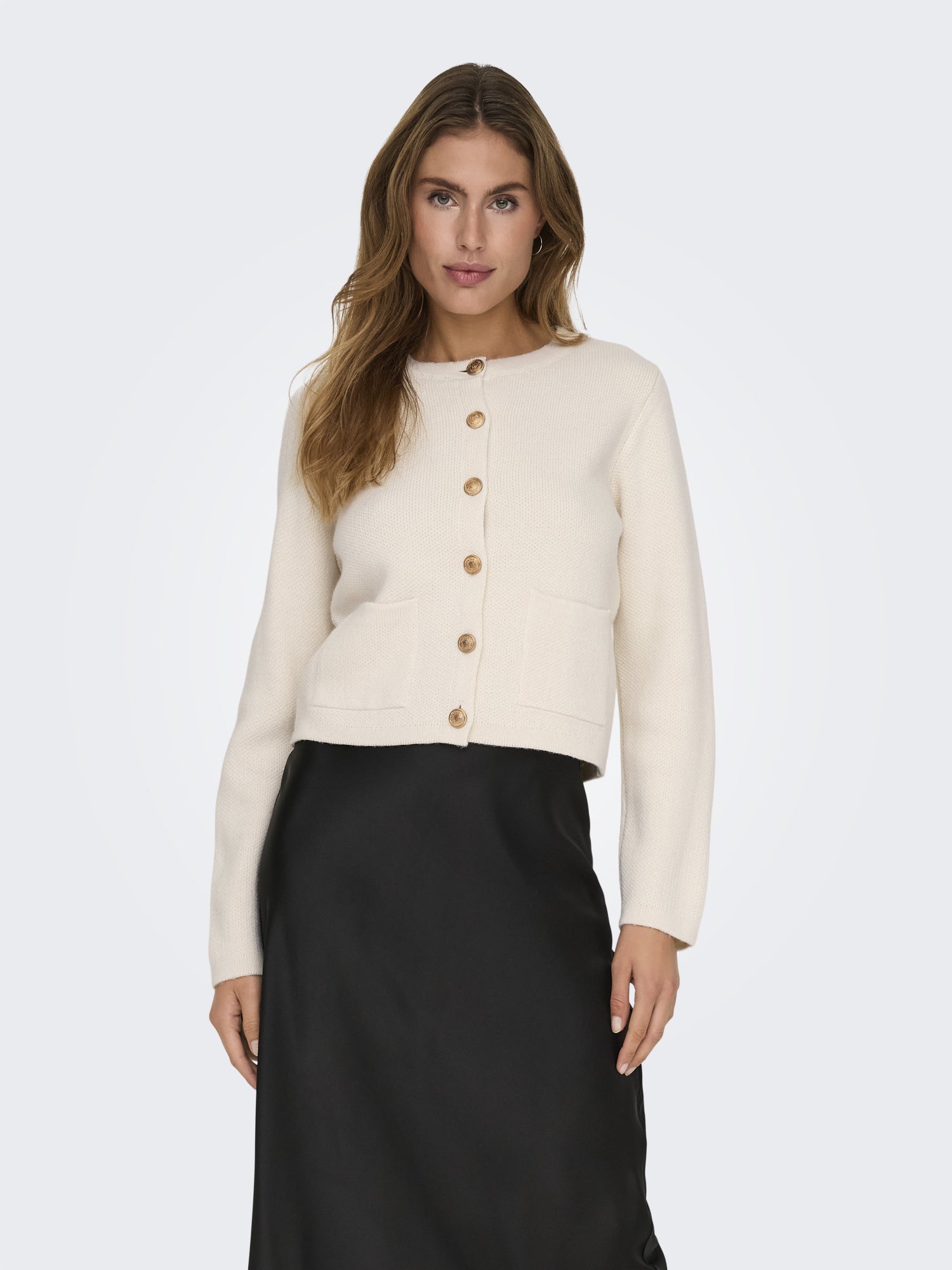 JDY Strickjacken  beige